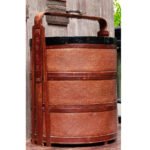 Chinese Bamboo and Rattan Tiered Wedding Basket - Image 3