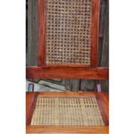 Reproduction Colonial-era Burmese Teak and Rattan Rocking Chair - Image 5