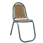 Indian Green Metal and Macrame Chairs