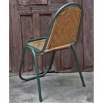 Indian Green Metal and Macrame Chairs - Image 4