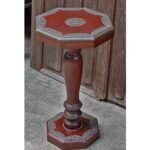 Indian Wood and Brass Octagonal Side-table - Image 4