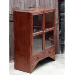 Rare Thai Teak Petchaburi-style Cabinet with Moke Wood Inlay - Image 4