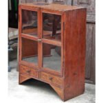 Rare Thai Teak Petchaburi-style Cabinet with Moke Wood Inlay - Image 5