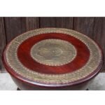 Indian Hard Wood and Brass Stool/Side-table - Image 6