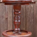 Colonial Reproduction Teak Swivel Stool - Image 7